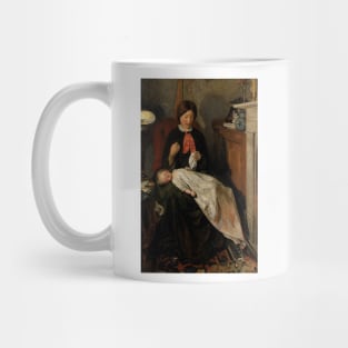 Waiting - An English Fireside of 1854-55 by Ford Madox Brown Mug